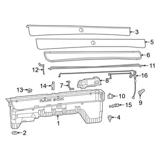 Ram OE - Pick Up Box - Storage Compartment (With Rambox)
