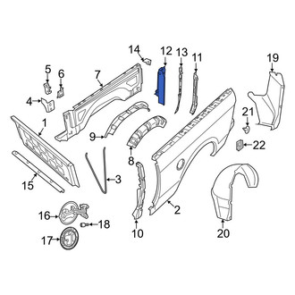 Ram OE - Rear Right Rearward Truck Bed Panel Reinforcement