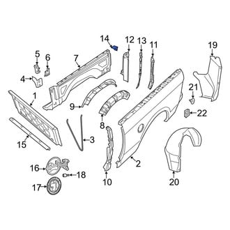 Ram OE - Truck Bed Panel Reinforcement Bracket