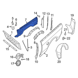 Ram OE - Rear Right Inner Truck Bed Panel