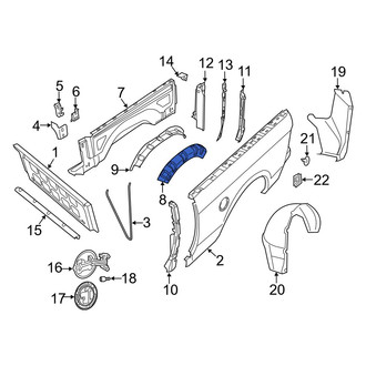 Ram OE - Rear Left Outer Wheel Housing Side Panel