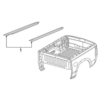 Ram OE - Pick Up Box - Box Rails (8' Bed)