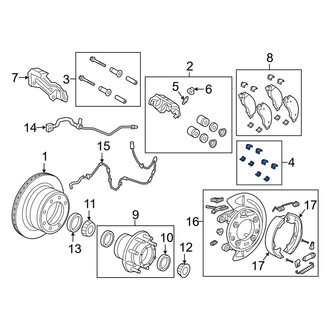 Ram OE - Rear Disc Brake Hardware Kit
