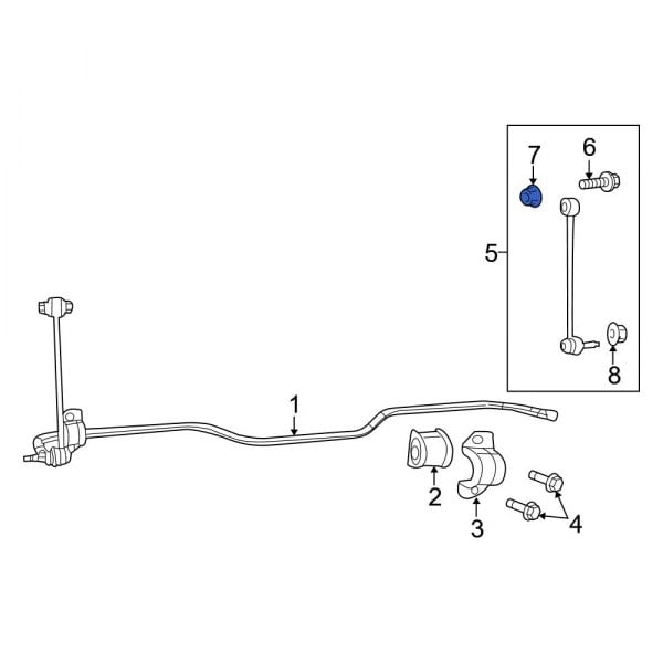 Suspension Stabilizer Bar Link Nut