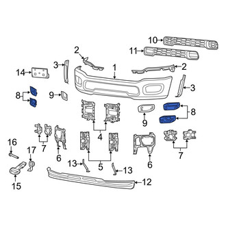 Ram OE - Front Fog Light Trim