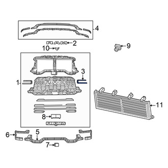 Ram OE - Front Right Grille Molding