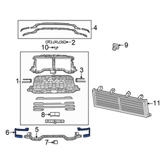 Ram OE - Front Left Grille Molding