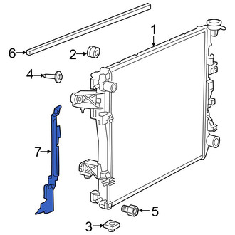 Ram OE - Left Radiator Air Seal