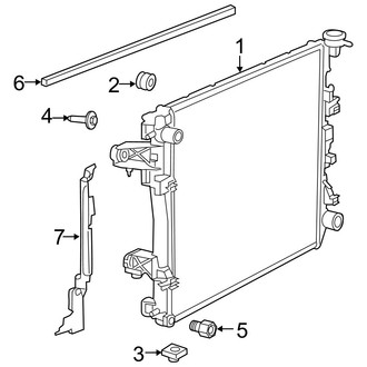Ram OE - Cooling - Radiator & Components (Regular Cab / Crew Cab / Mega Cab 6.4L)