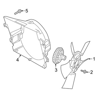 Ram OE - Cooling Fan (Mechanical Fan), (Regular Cab / Crew Cab / Mega Cab 6.4L)