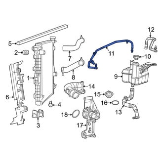 Ram OE - Engine Coolant Overflow Hose
