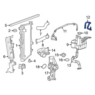 Ram OE - Engine Coolant Overflow Hose