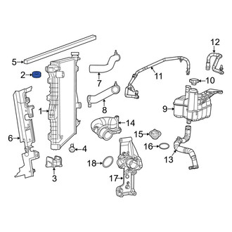Ram OE - Upper Radiator Insulator