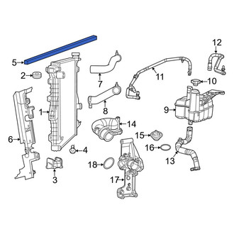 Ram OE - Center Radiator Air Seal