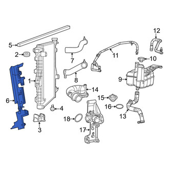 Ram OE - Center Radiator Air Seal
