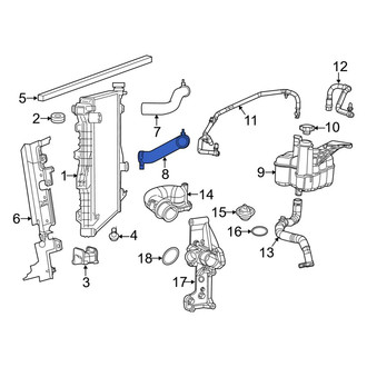 Ram OE - Lower Radiator Coolant Hose