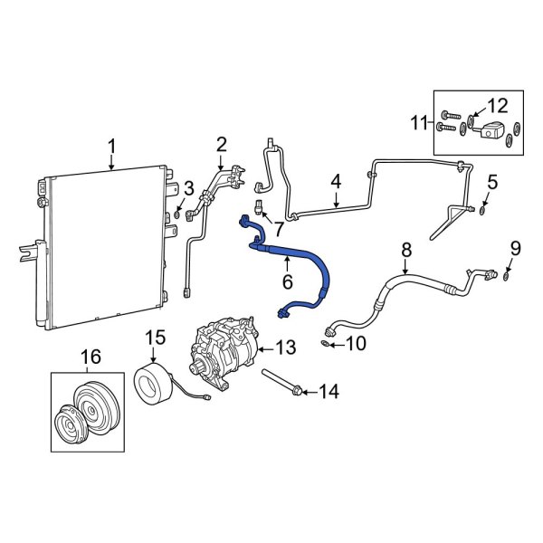 A/C Refrigerant Discharge Hose