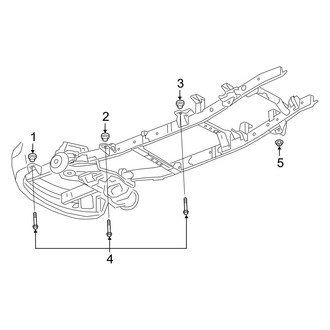Ram OE - Frame & Components (Body Mounting), (Big Horn / Lone Star / Tradesman Regular Cab)