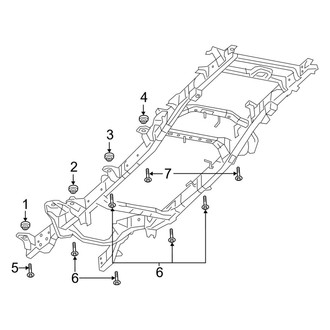 Ram OE - Frame & Components (6.4' Box Body Mounting), (Crew Cab)