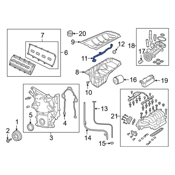 Engine Oil Pump Pickup Tube and Screen