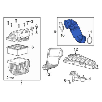 Ram OE - Rear Engine Air Intake Hose
