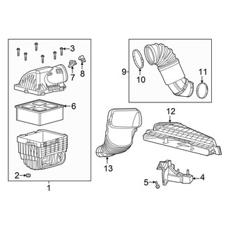 Ram OE - Engine - Air Intake (Regular Cab / Crew Cab / Mega Cab 6.7L)