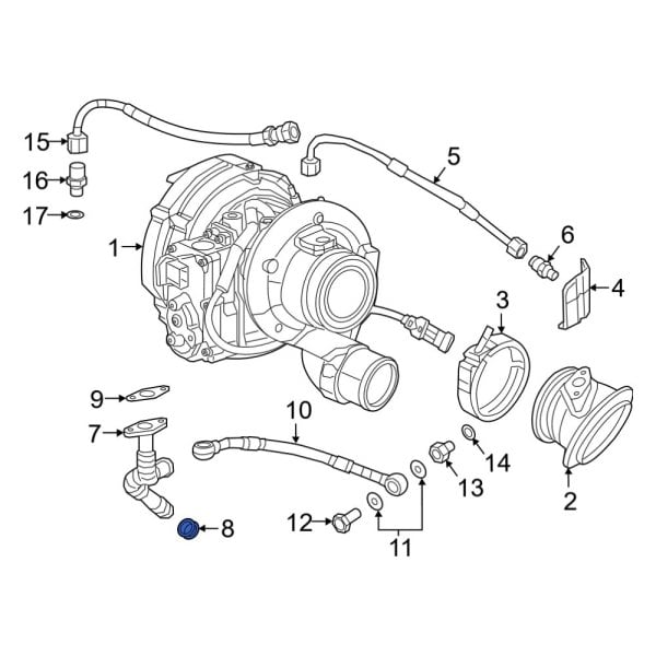 Turbocharger Oil Line O-Ring