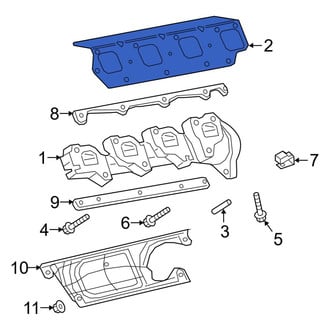 Ram OE - Left Exhaust Manifold Gasket