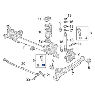 Ram OE - Lower Suspension Ball Joint Nut & Washer