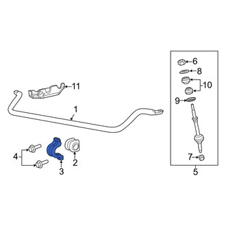 Ram OE - Front Suspension Stabilizer Bar Bracket
