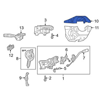 Ram OE - Upper Steering Column Cover
