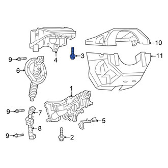 Ram OE - Steering Column Tilt Adjuster Bolt