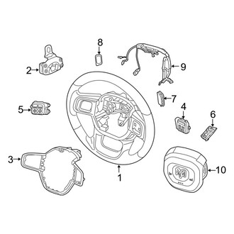 Ram OE - Steering Wheel & Trim (Regular Cab / Crew Cab / Mega Cab)