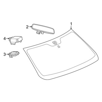 Ram OE - Windshield - Glass (Regular Cab / Crew Cab / Mega Cab)