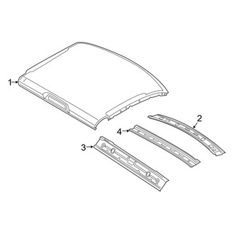 Ram OE - Cab - Roof & Components (With Sunroof), (Big Horn / Laramie / Laramie Longhorn / Limited / Lone Star / Tradesman Crew Cab)