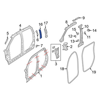 Ram OE - Front Left Interior Grab Bar Bracket