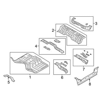 Ram OE - Cab - Floor (Big Horn / Laramie / Laramie Longhorn / Limited / Lone Star / Tradesman Crew Cab)