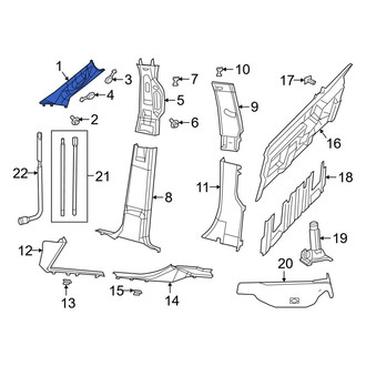 Ram OE - Right Body A-Pillar Trim Panel