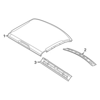 Ram OE - Cab - Roof & Components (W/O Sunroof), (Big Horn / Laramie / Laramie Longhorn / Limited / Lone Star Mega Cab)
