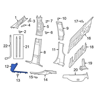 Ram OE - Right Kick Panel Trim