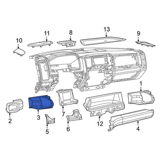 Ram OE - Center Lower Instrument Panel Trim Panel