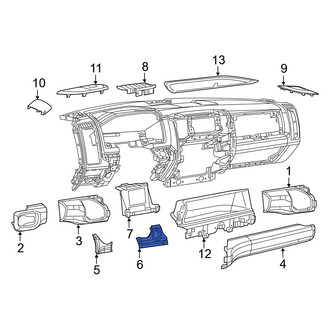 Ram OE - Left Upper Inner Instrument Panel Trim Panel