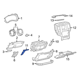 Ram OE - Left Instrument Panel Side Cover