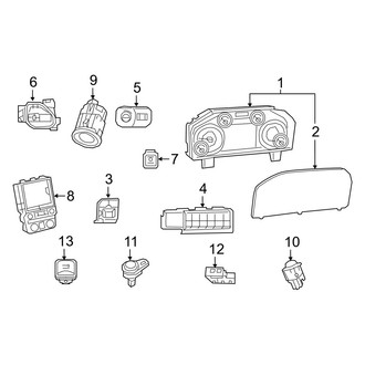 Ram OE - Instrument Panel - Cluster & Switches (ETM Engine)