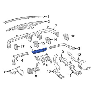 Ram OE - Front Upper Center Instrument Panel Air Duct