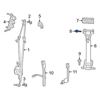 Ram OE - Upper Seat Belt Lap and Shoulder Belt Bolt