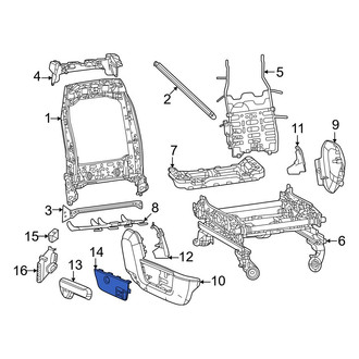 Ram OE - Front Right Power Seat Switch Bezel
