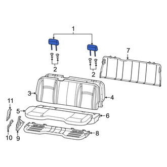 Ram OE - Rear Center Headrest