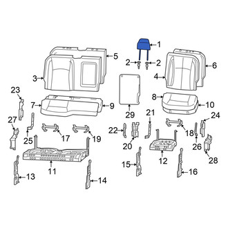 Ram OE - Rear Center Headrest