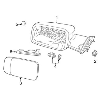 Ram OE - Front Door - Outside Mirrors (Regular Cab / Crew Cab / Mega Cab)